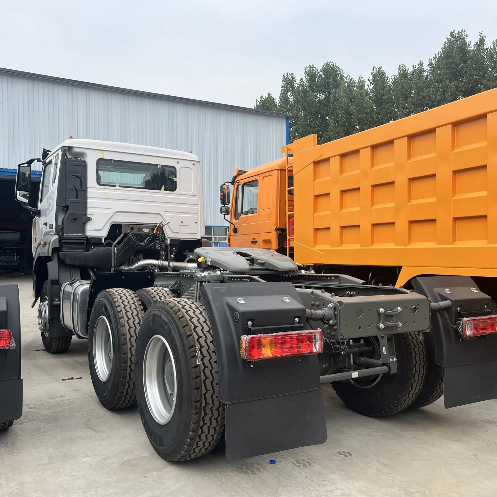 Used HOWO NX 6x4 tractor truck, rear-left
